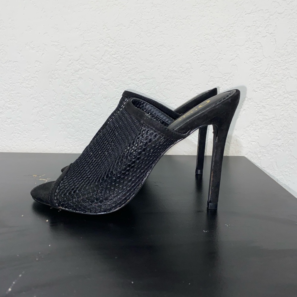Black heels, open toe, brand new